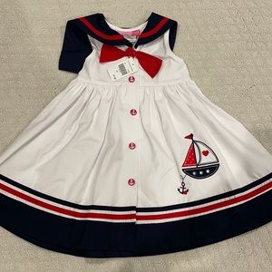 Boutique NWT girls sailor dress